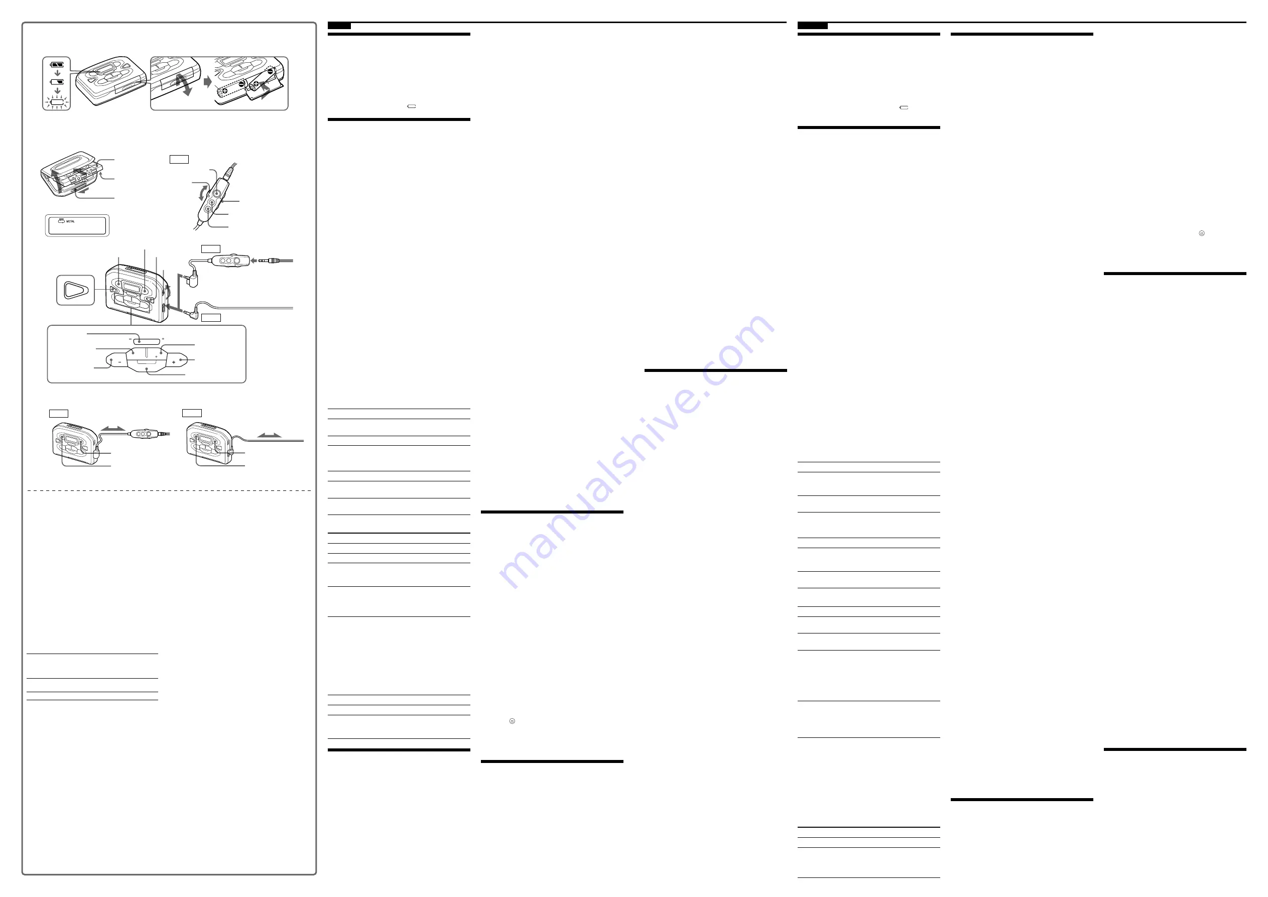 Sony Walkman WM-FX493 Operating Instructions Download Page 2