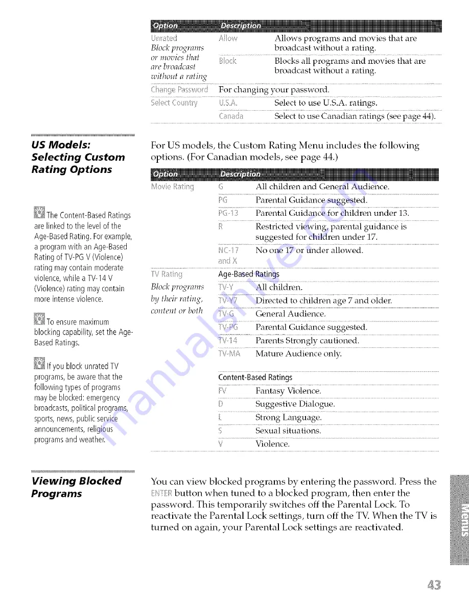 Sony Wega KD-34XBR970 Operating Instructions Manual Download Page 50