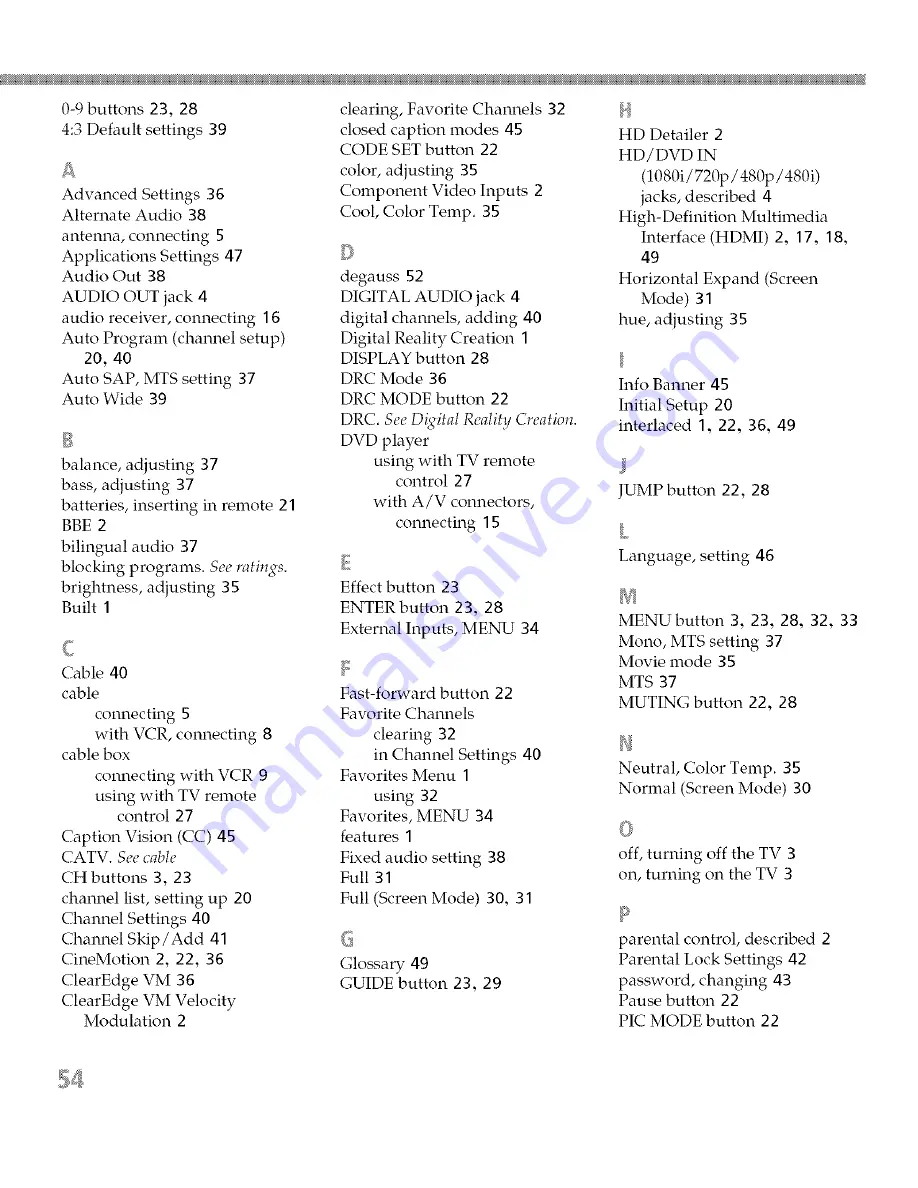 Sony Wega KD-34XBR970 Operating Instructions Manual Download Page 61