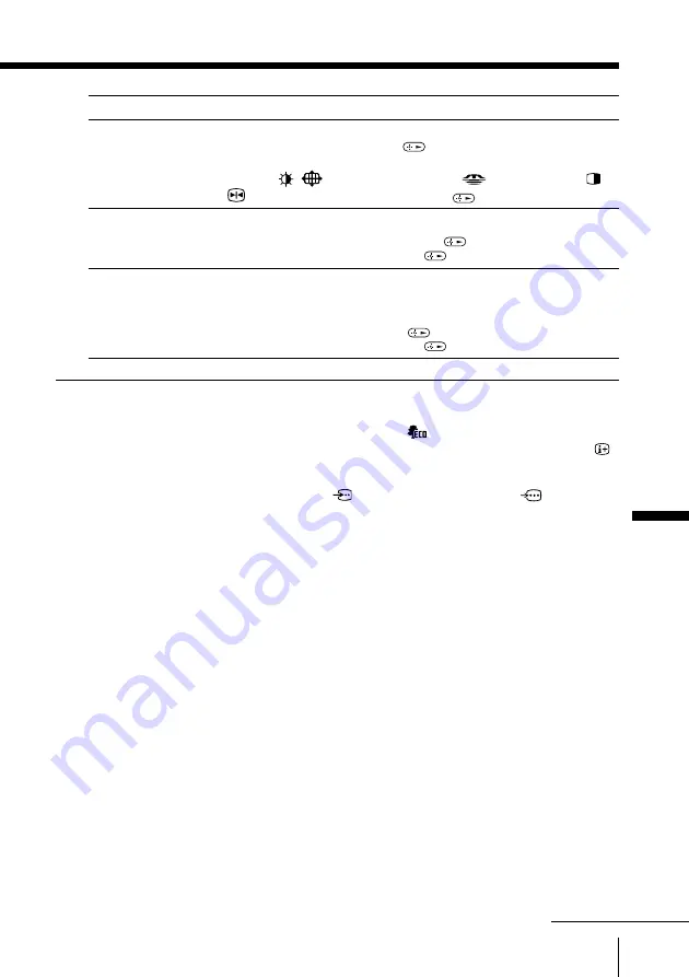 Sony Wega KE-MR50 Operating Instructions Manual Download Page 93