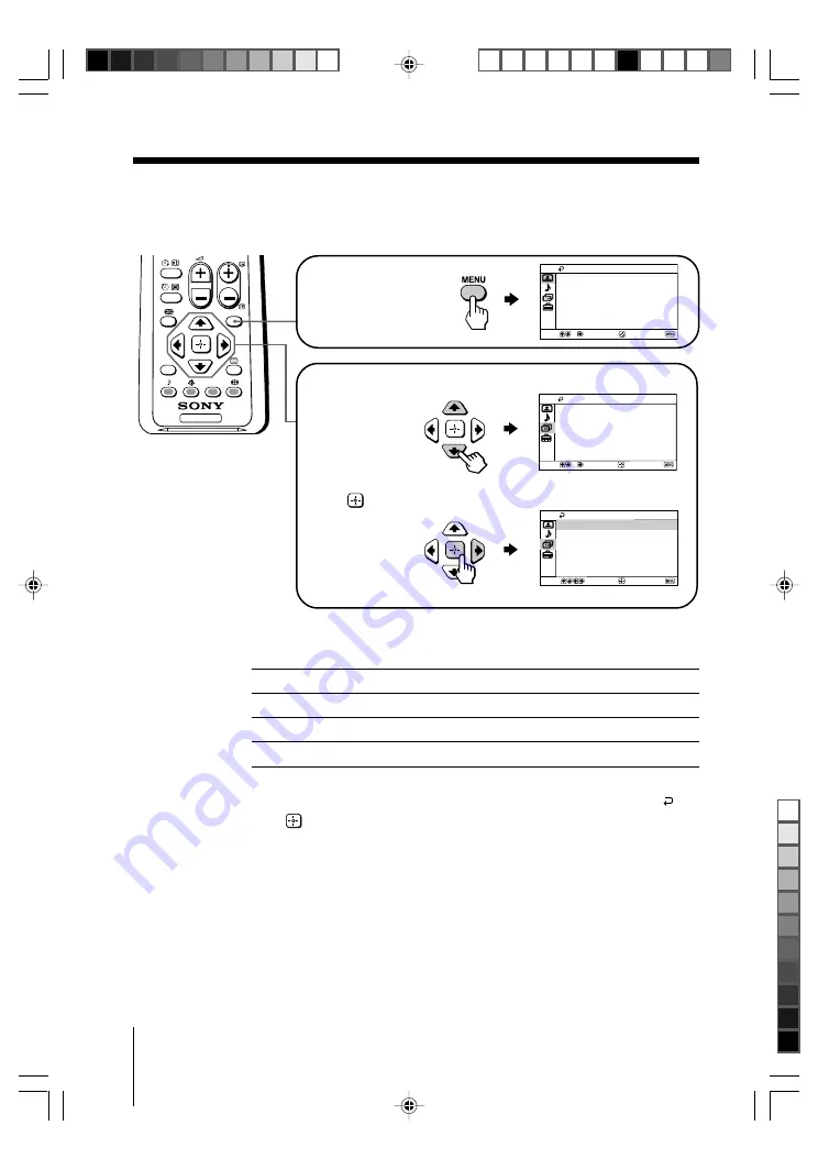 Sony Wega KV-SW34 Скачать руководство пользователя страница 16