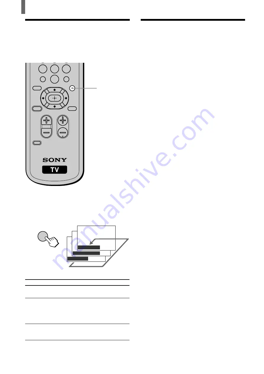 Sony WEGA KZ 42TS1 Operating Instructions Manual Download Page 40