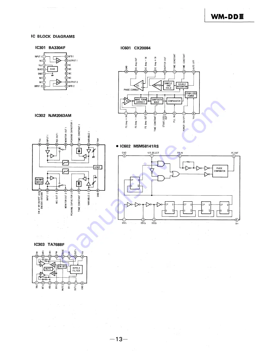 Sony WM-DDIII Service Manual Download Page 9