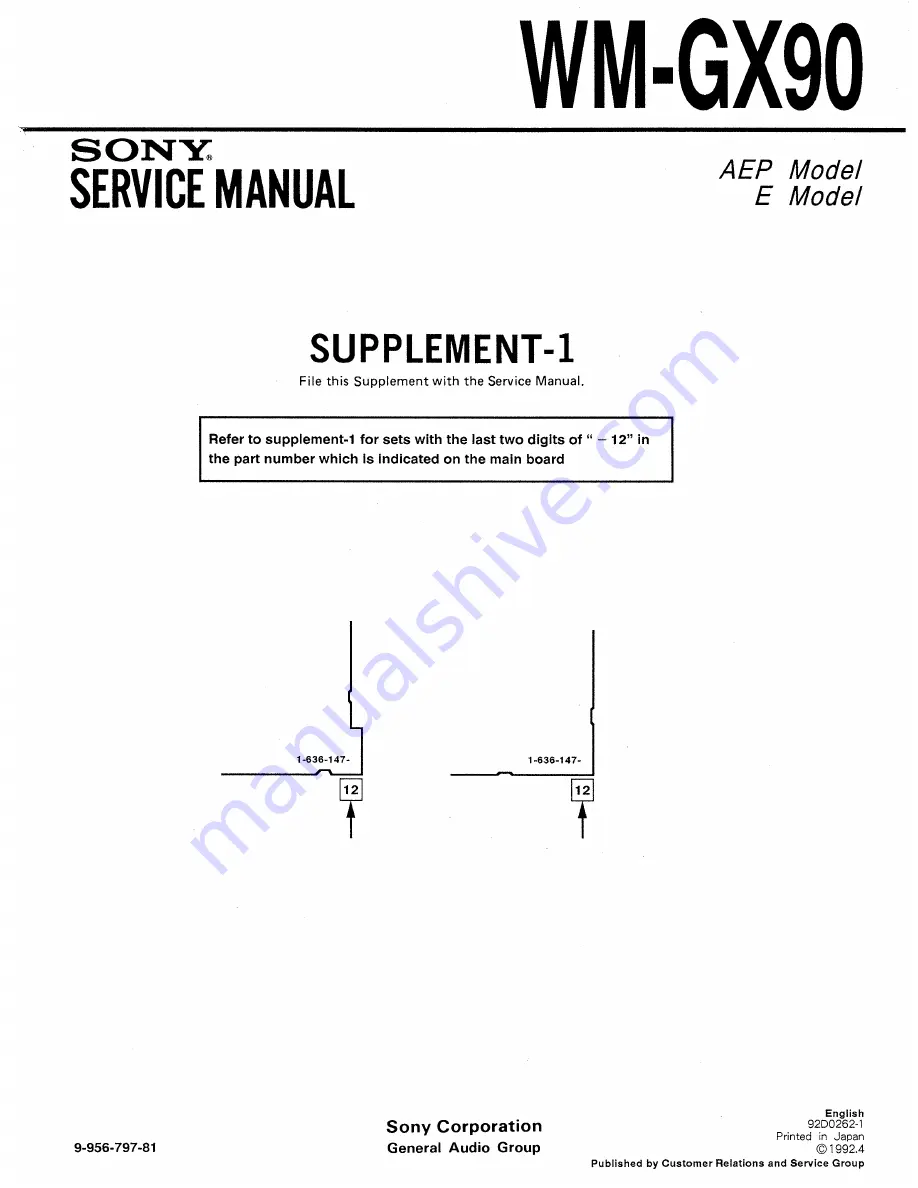 Sony WM-GX90 Service Manual Download Page 29