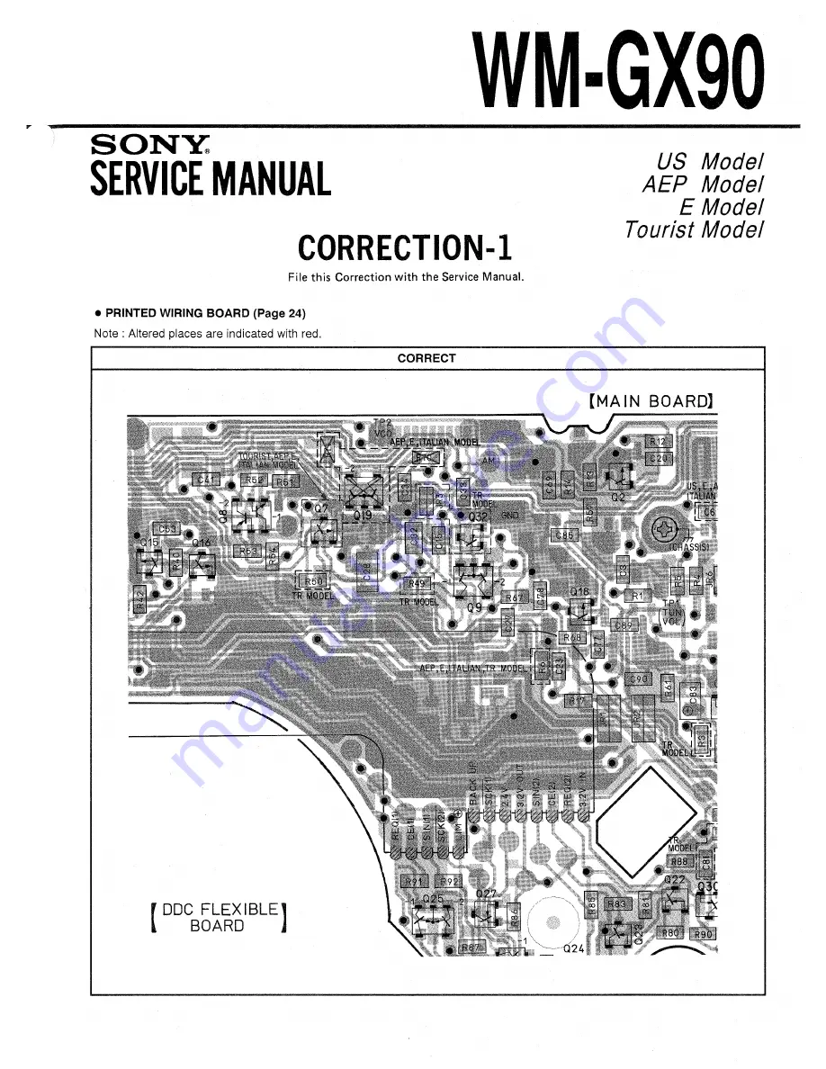 Sony WM-GX90 Service Manual Download Page 36