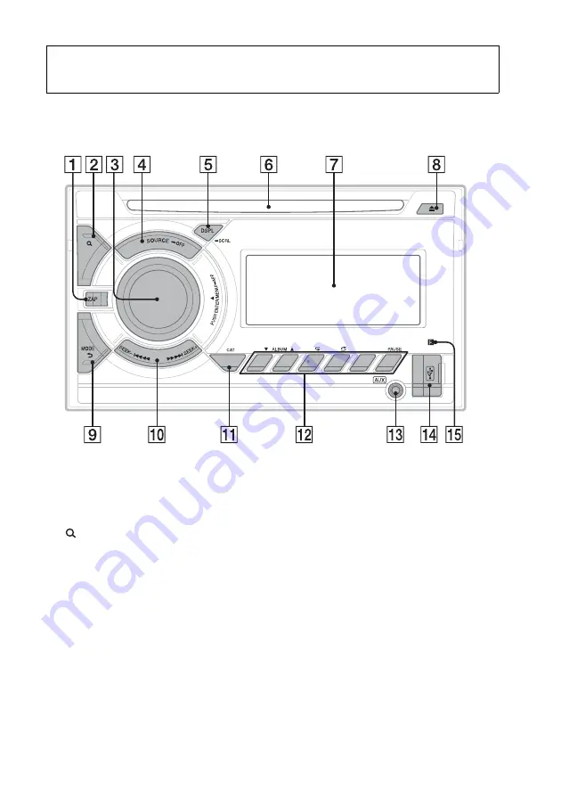 Sony WX-GT80UI Operating Instructions Manual Download Page 7