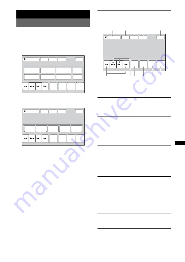 Sony XAV-622 Operating Instructions Manual Download Page 169