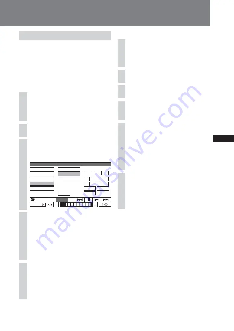 Sony XAV-A1 - Av Center Operating Instructions Manual Download Page 159