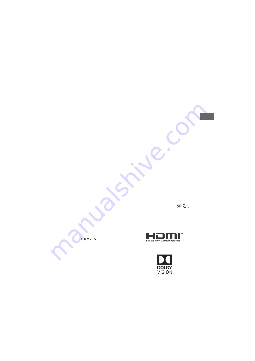 Sony XBR-55X850G Reference Manual Download Page 39