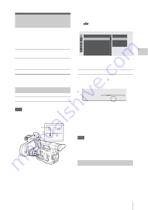 Sony XDCAM EX PMW-EX1 Operating Instructions Manual Download Page 41