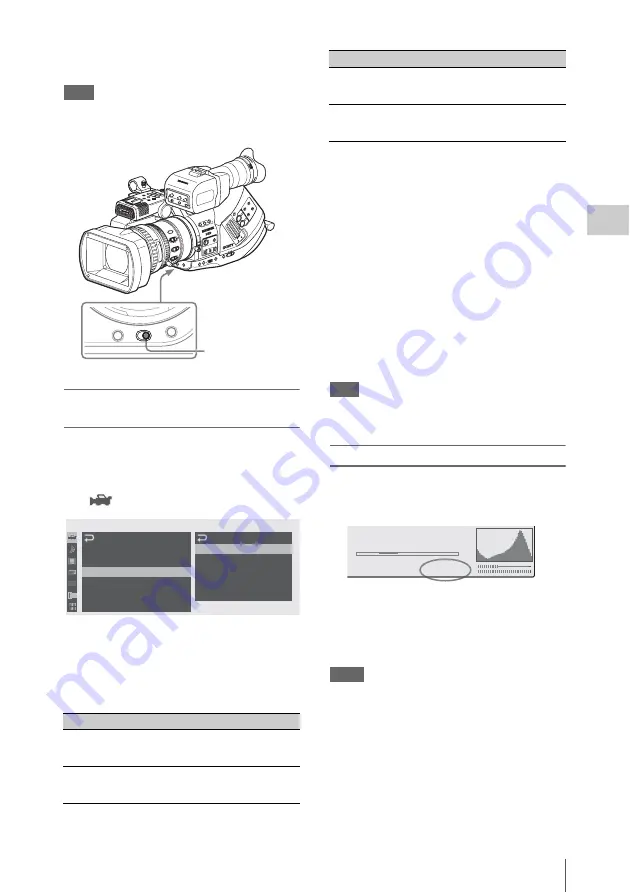 Sony XDCAM EX PMW-EX3 Operating Instructions Manual Download Page 61