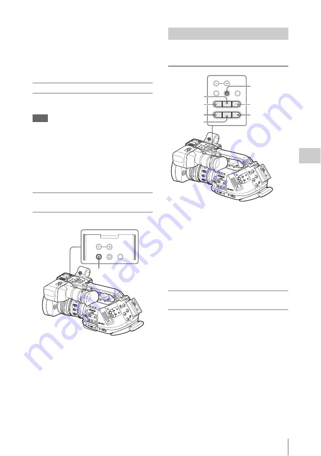 Sony XDCAM EX PMW-EX3 Operating Instructions Manual Download Page 99