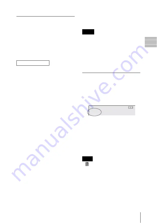 Sony XDCAM EX PMW-EX30 Operating Instructions Manual Download Page 39