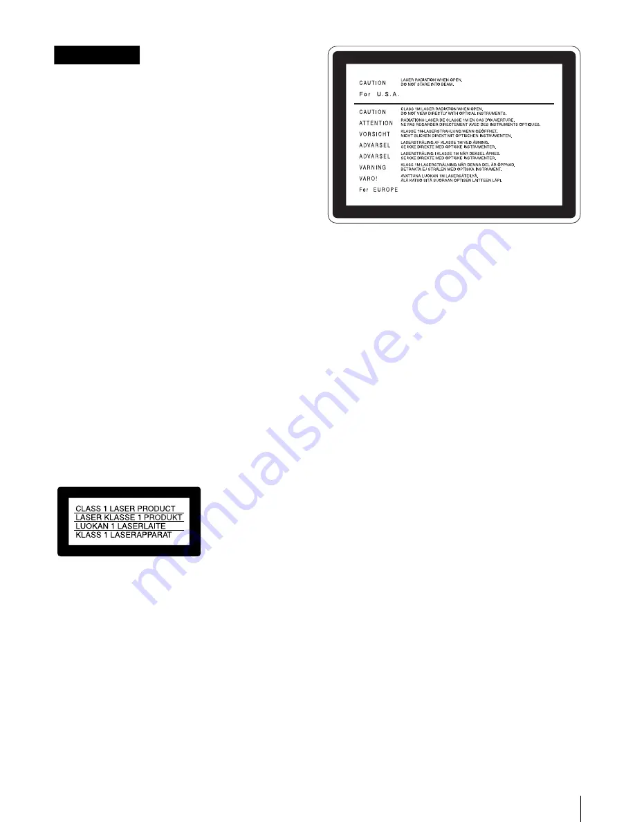 Sony XDCAM PDW-1500 Operation Manual Download Page 7