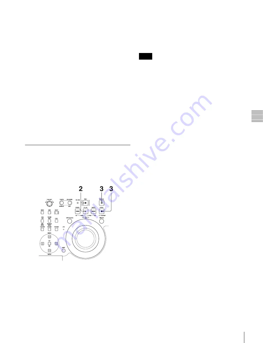 Sony XDCAM PDW-HR1 Operation Manual Download Page 63