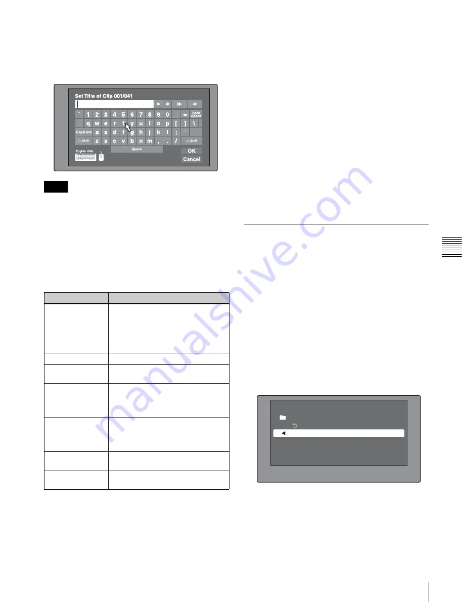 Sony XDCAM PDW-HR1 Operation Manual Download Page 87