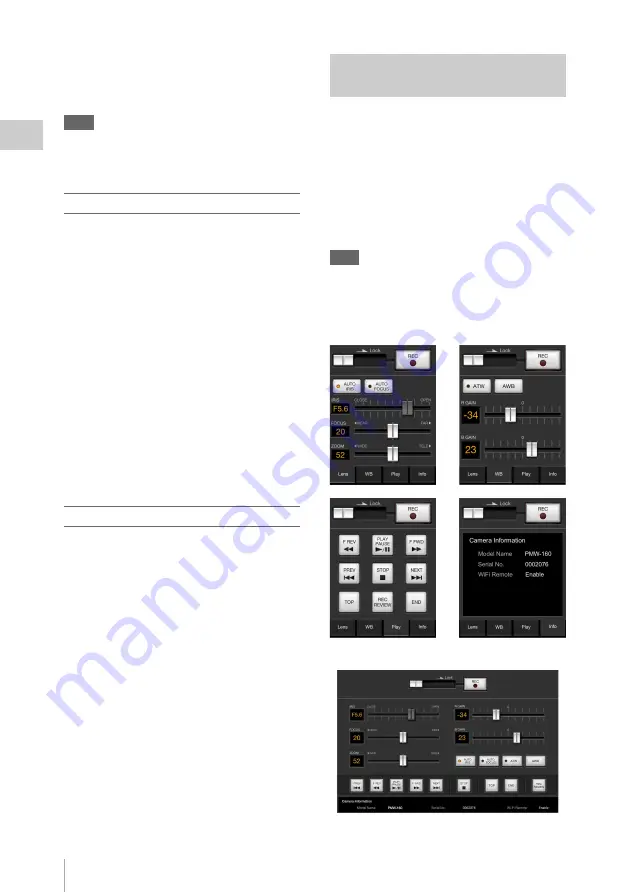 Sony XDCAM PMW-160 Operating Instructions Manual Download Page 30