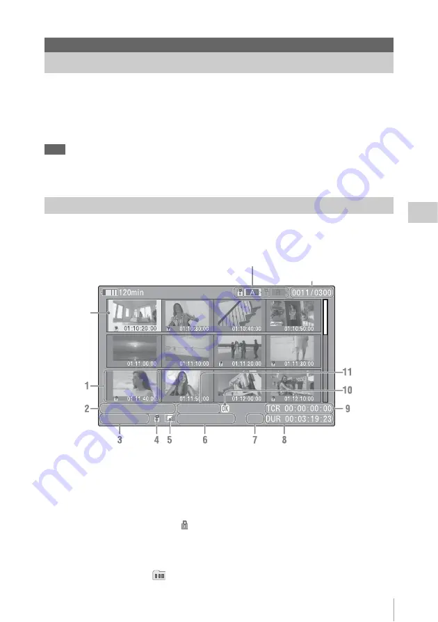 Sony XDCAM PMW-160 Operating Instructions Manual Download Page 57