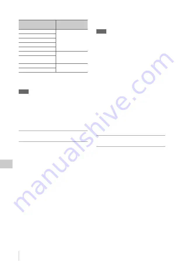 Sony XDCAM PMW-160 Operating Instructions Manual Download Page 102