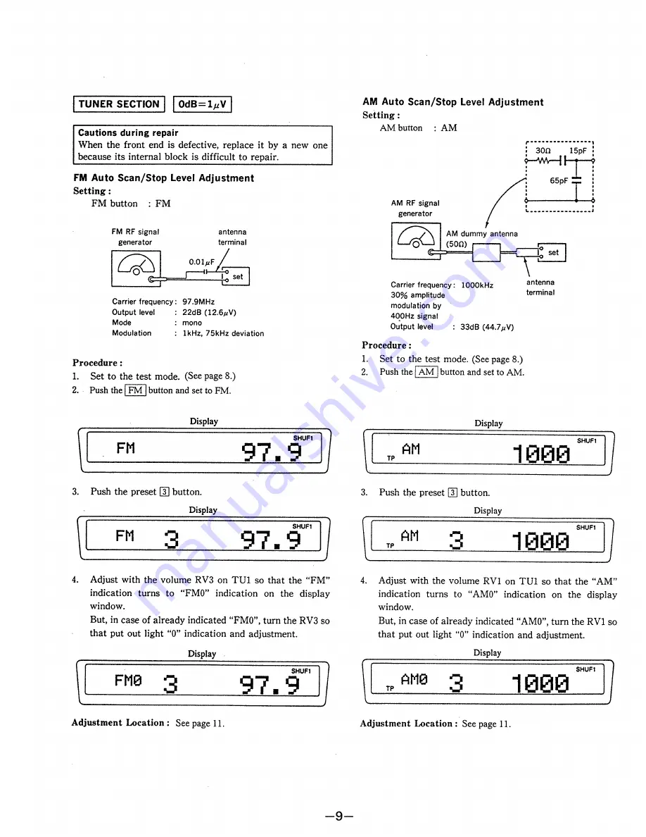 Sony XK-R100 Service Manual Download Page 9