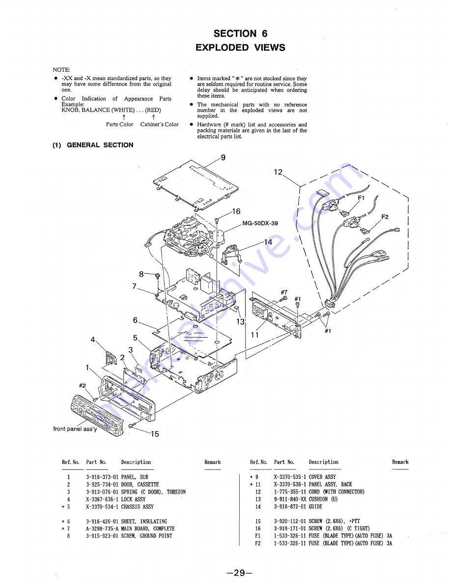 Sony XK-R100 Service Manual Download Page 20