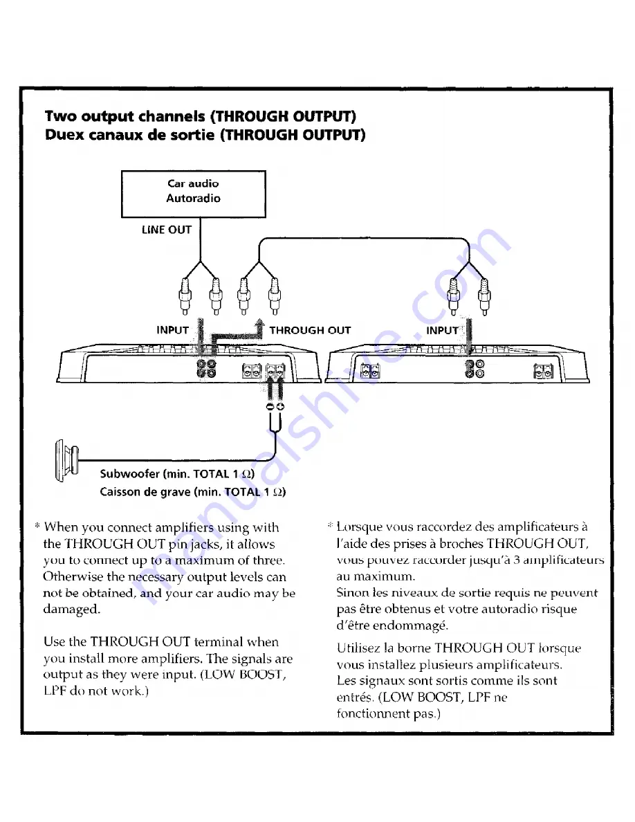 Sony XM-1600GSD Marketing Specifications, Connections Скачать руководство пользователя страница 7