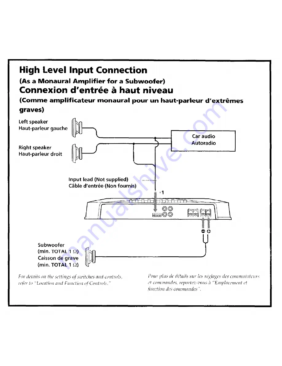 Sony XM-1600GSD Marketing Specifications, Connections Скачать руководство пользователя страница 8