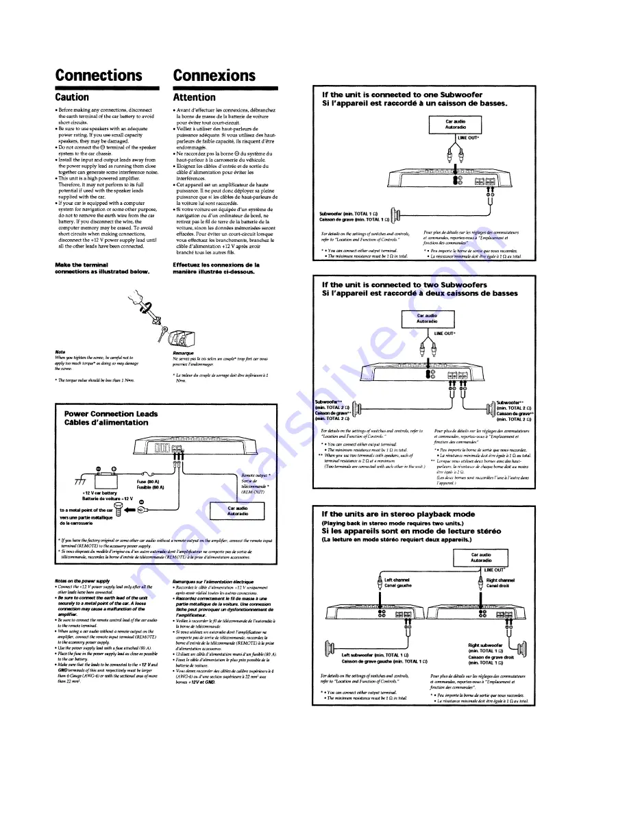 Sony XM-3001SXD - Stereo Power Amplifier Service Manual Download Page 4