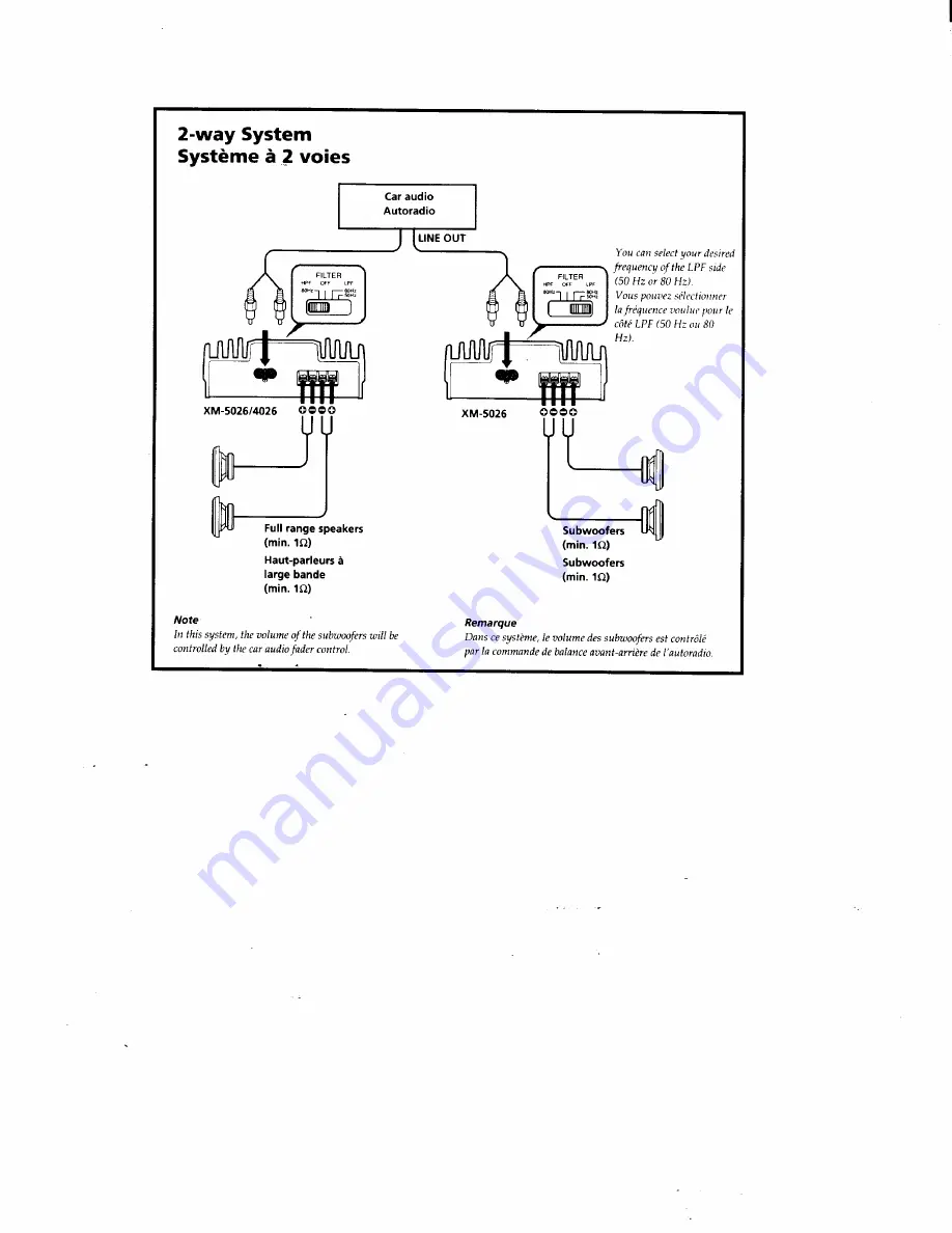 Sony XM-4026 Скачать руководство пользователя страница 8