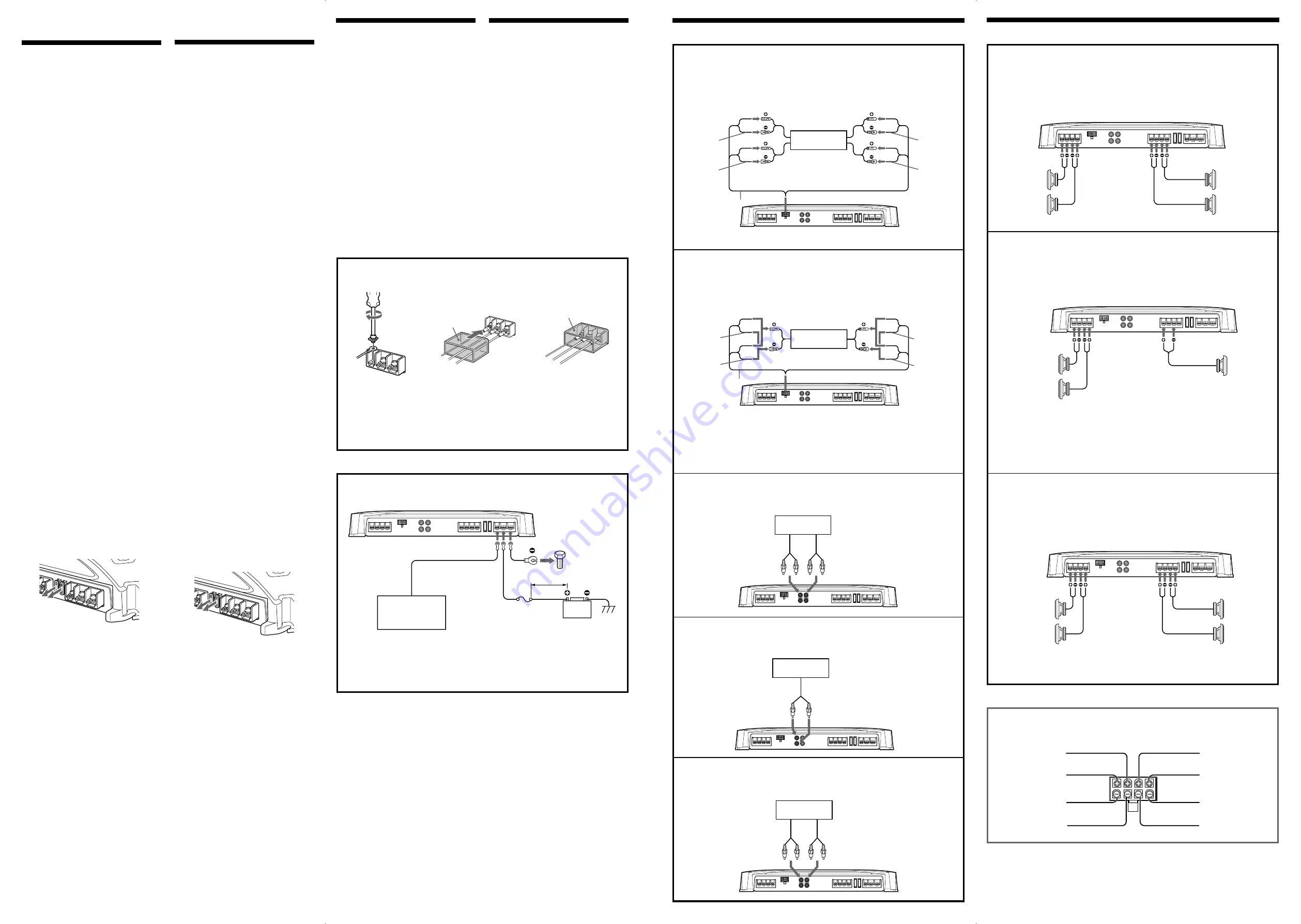 Sony XM-4060GTX Operating & Connection Operating Instructions Download Page 2