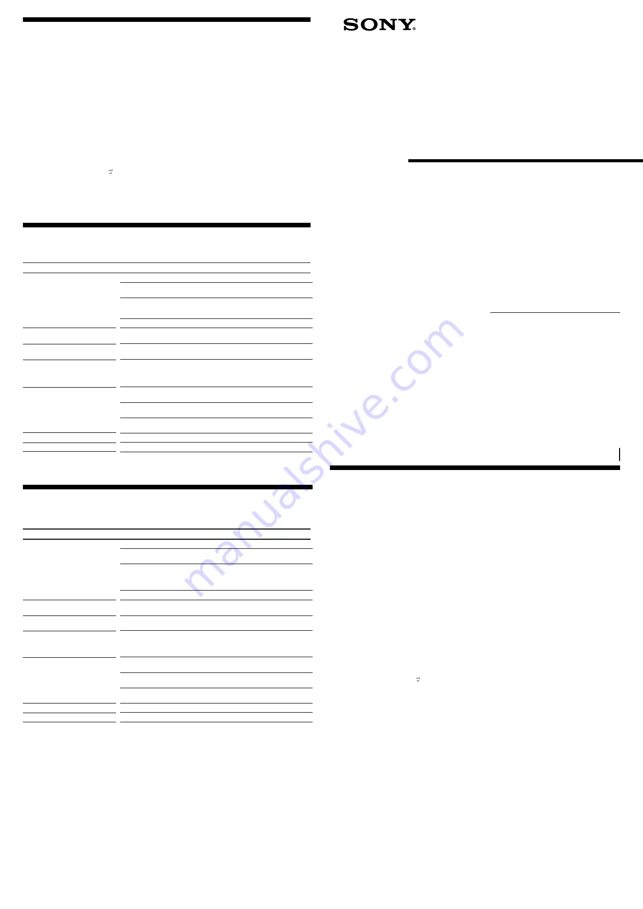 Sony XM-754SX Primary Operating Instructions Download Page 2