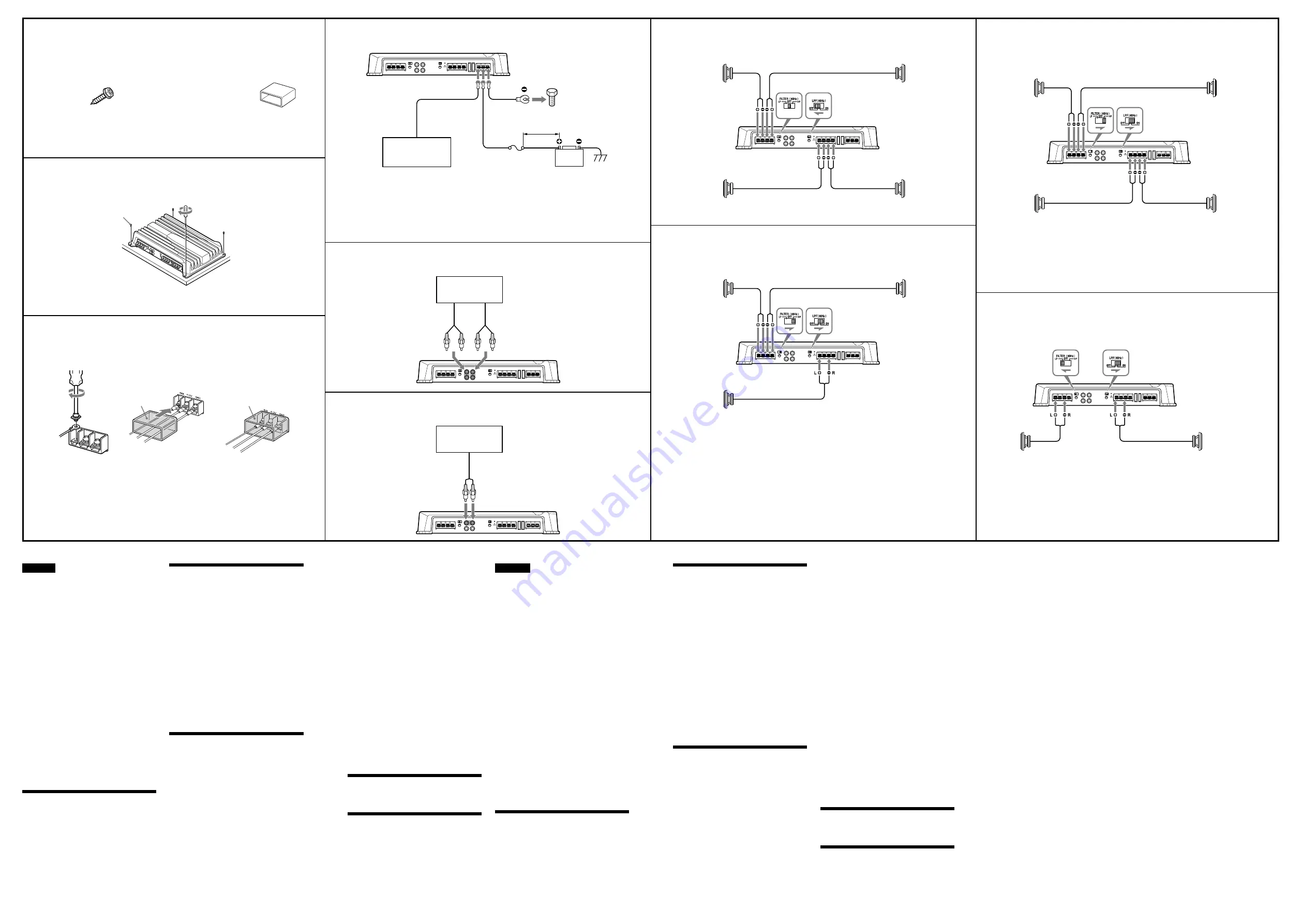 Sony XM-N1004 Operating Instructions Download Page 2