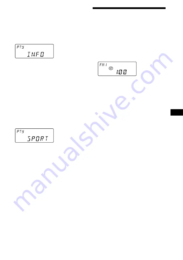 Sony XR-1800R Operating Instructions Manual Download Page 31