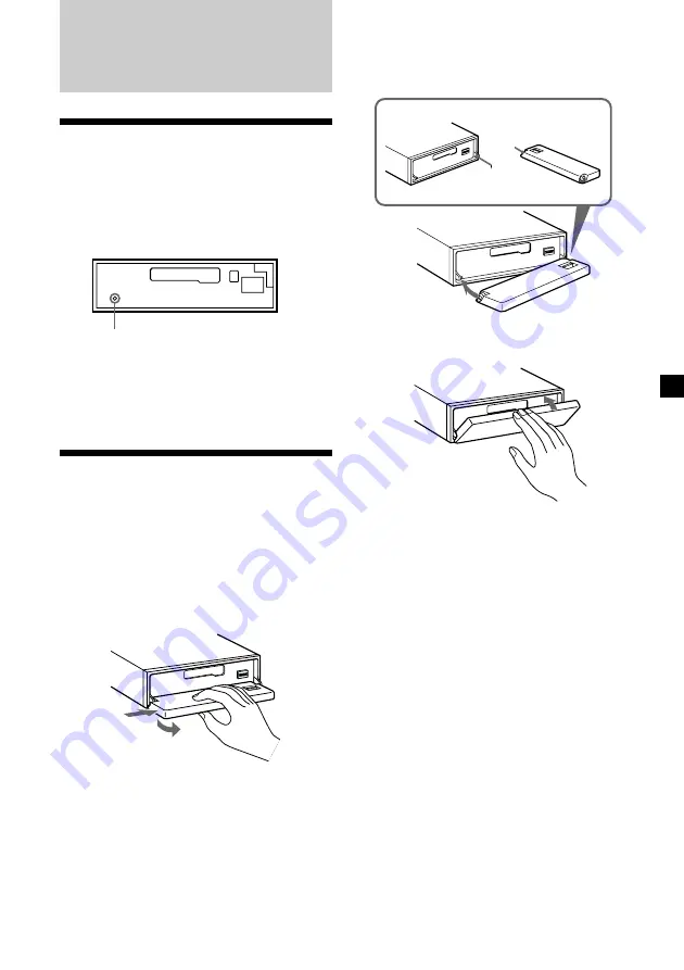 Sony XR-4950X Operating Instructions Manual Download Page 7