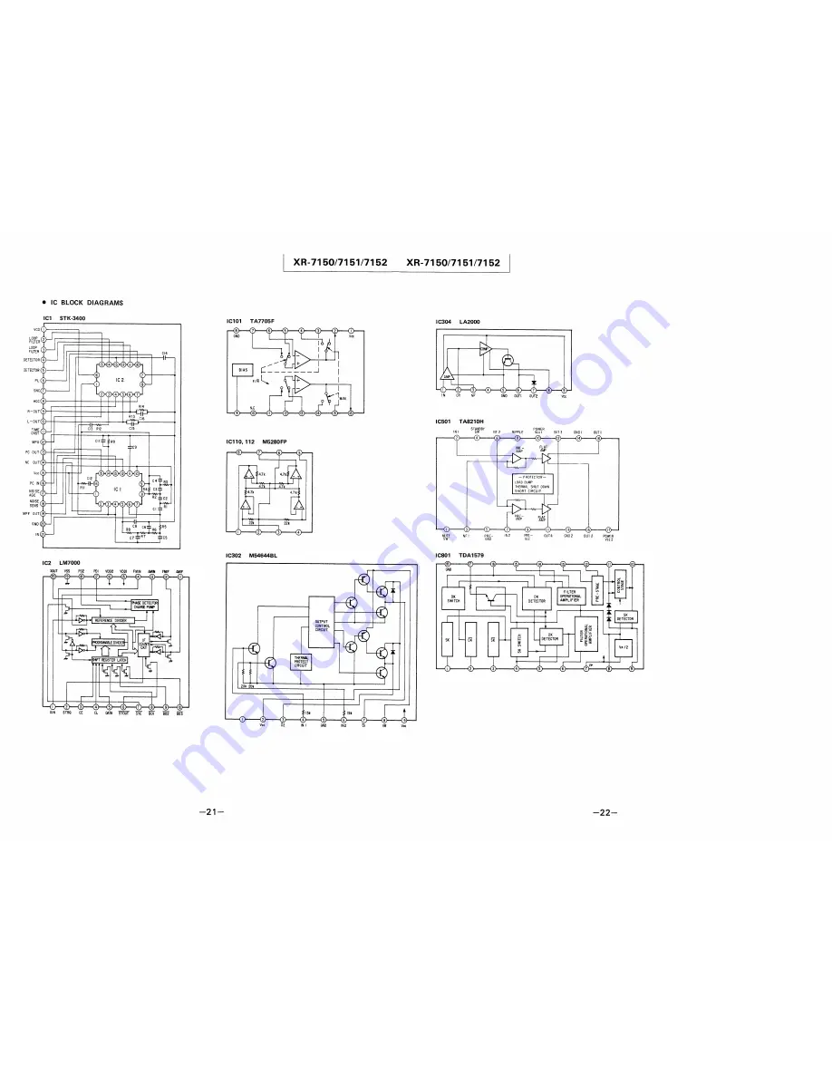 Sony XR-7150 Service Manual Download Page 20