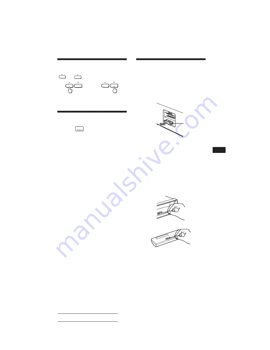 Sony XR-C117 Operating Instructions Manual Download Page 9