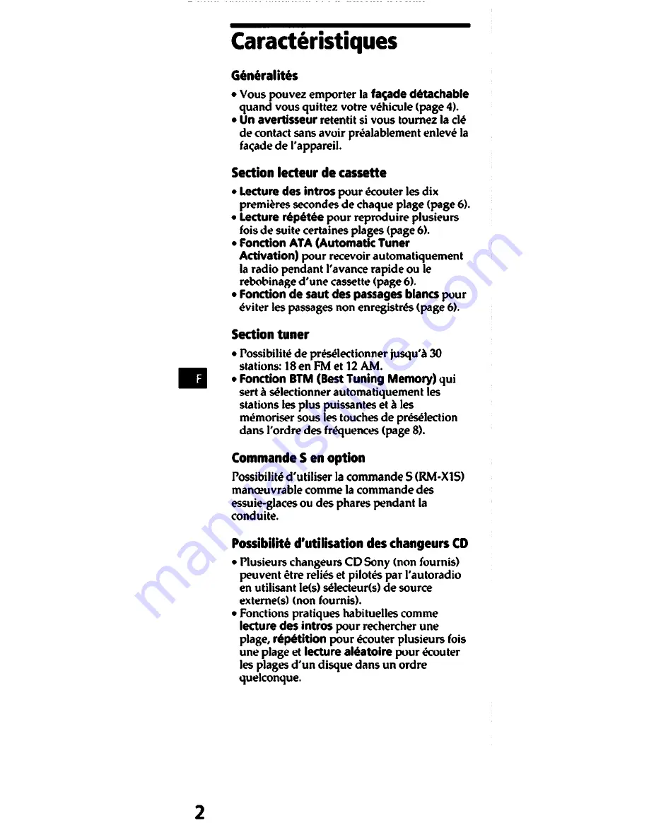 Sony XR-C210 Operating Instructions Manual Download Page 18