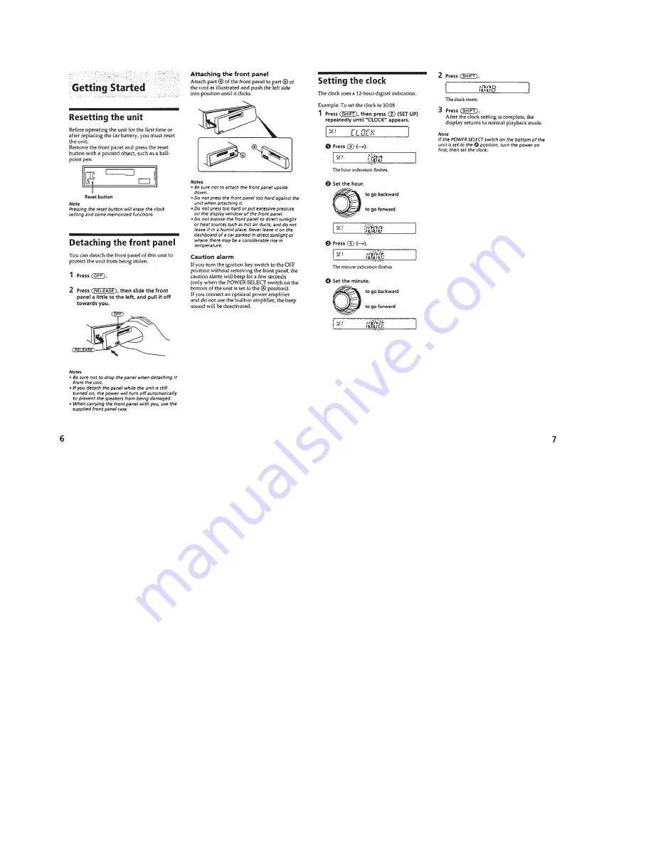 Sony XR-C6120 Service Manual Download Page 4