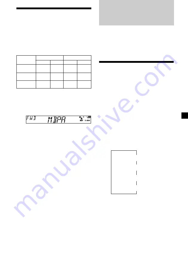 Sony XR-CA400 Operating Instructions Manual Download Page 115