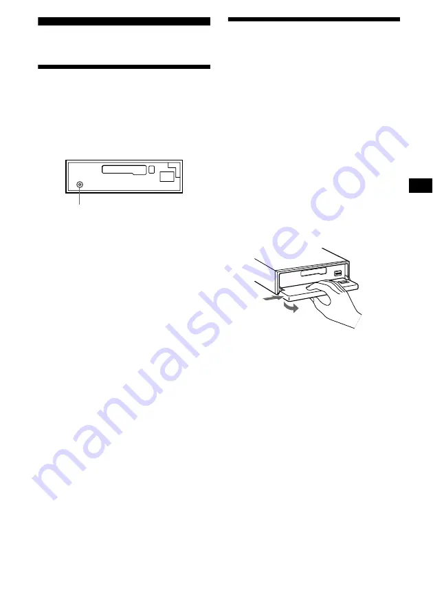 Sony XR-CA630X Operating Instructions Manual Download Page 7