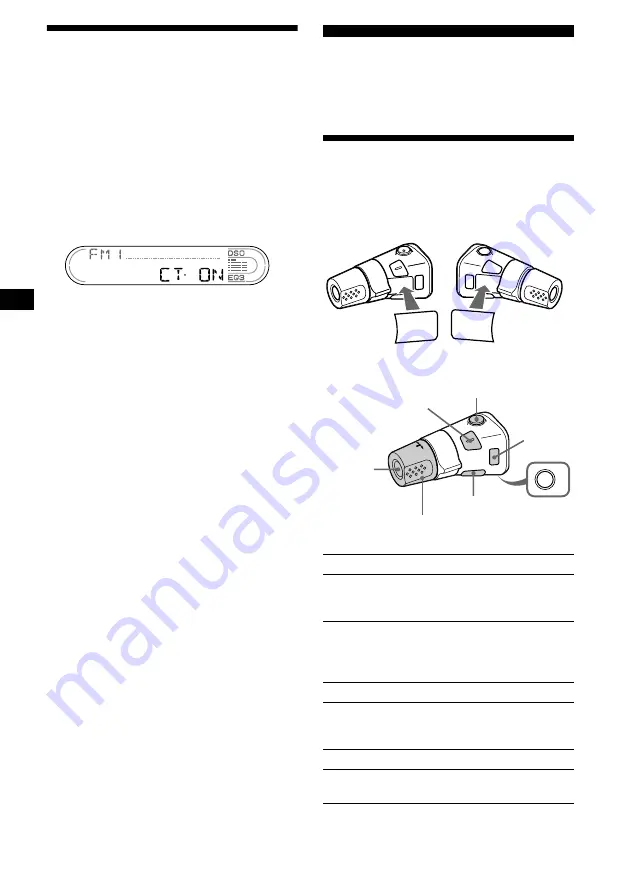 Sony XR-CA670X Operating Instructions Manual Download Page 44