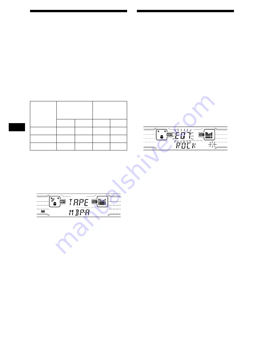 Sony XR-CA800 Operating Instructions Manual Download Page 78