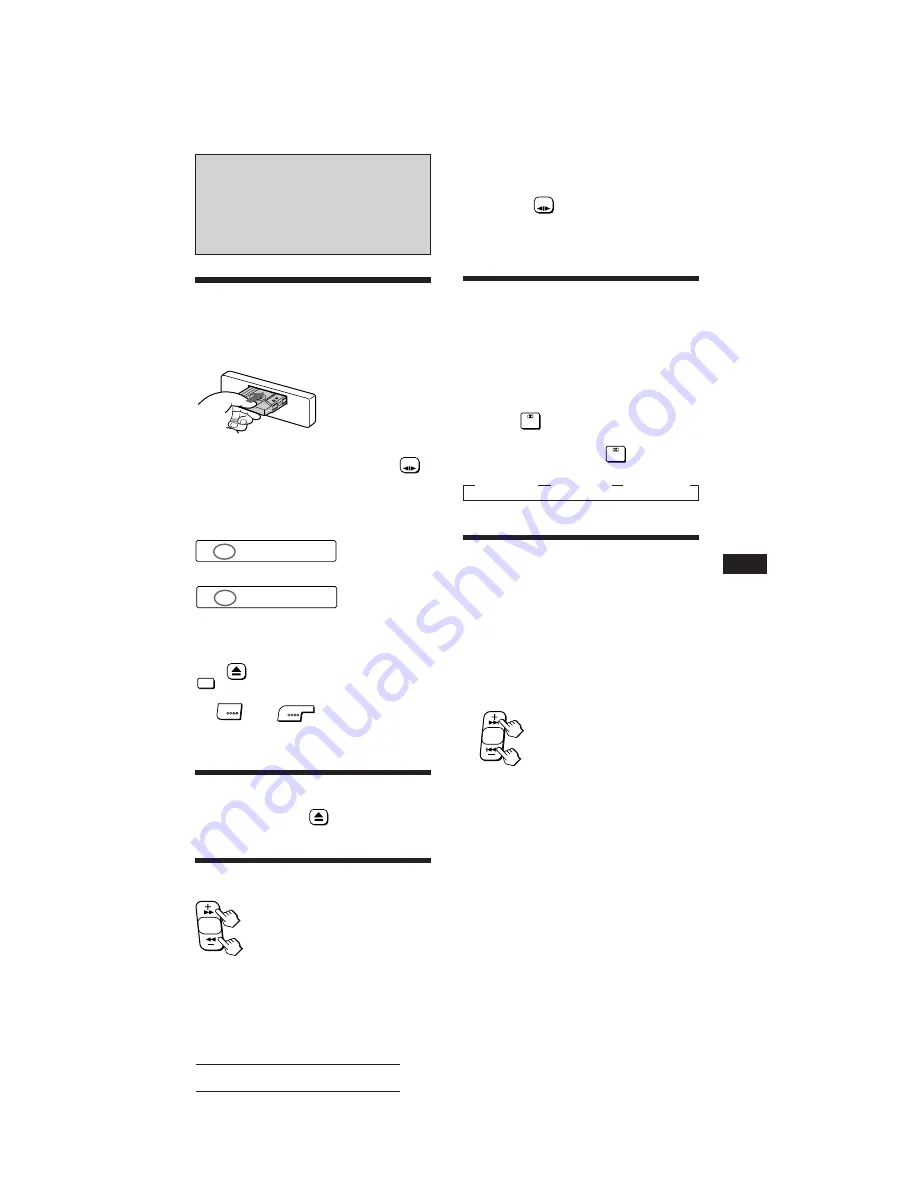 Sony XR-F21RDS Operating Instructions Manual Download Page 64