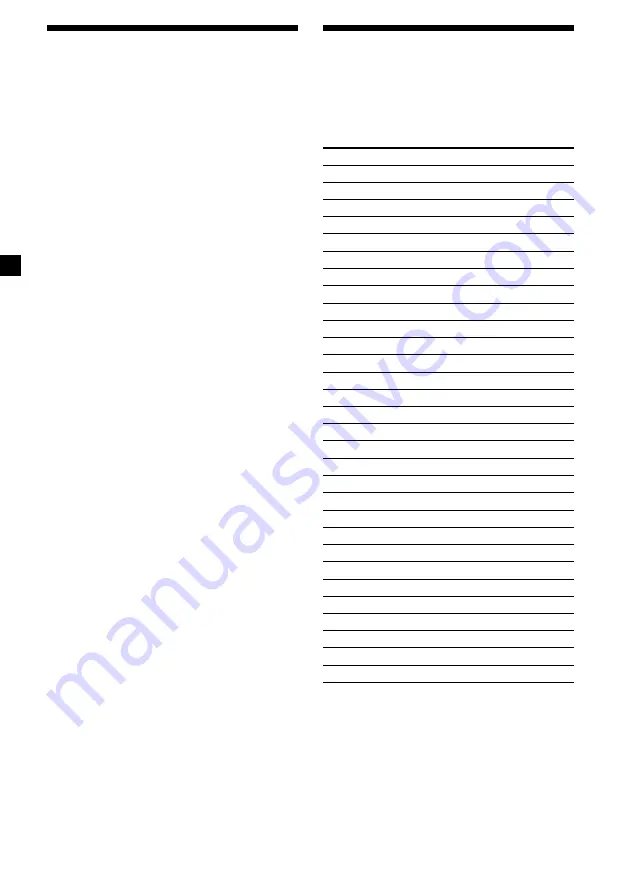 Sony XR-L240 Operating Instructions Manual Download Page 12