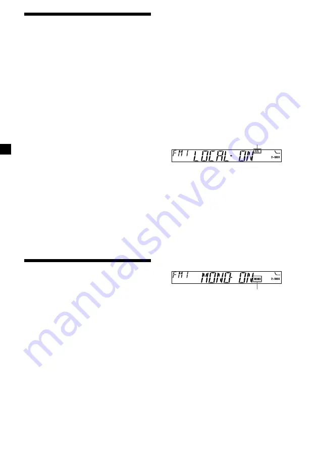 Sony XR-L240 Operating Instructions Manual Download Page 26