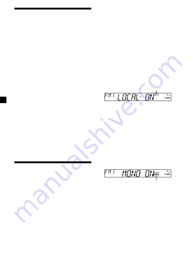 Sony XR-L240 Operating Instructions Manual Download Page 44