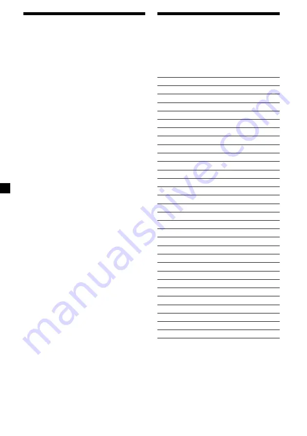 Sony XR-L240 Operating Instructions Manual Download Page 84