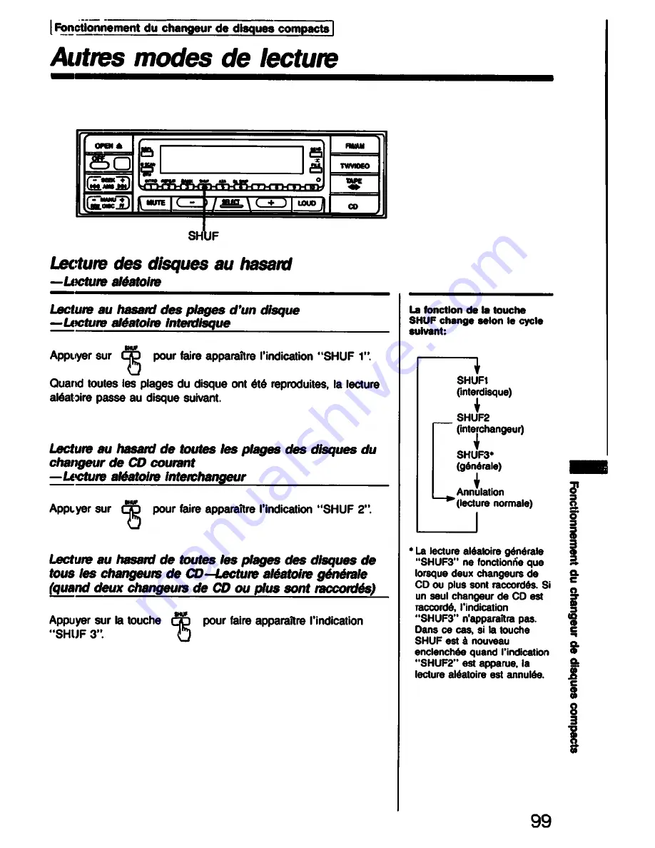 Sony XR-U880 Operating Instructions Manual Download Page 99