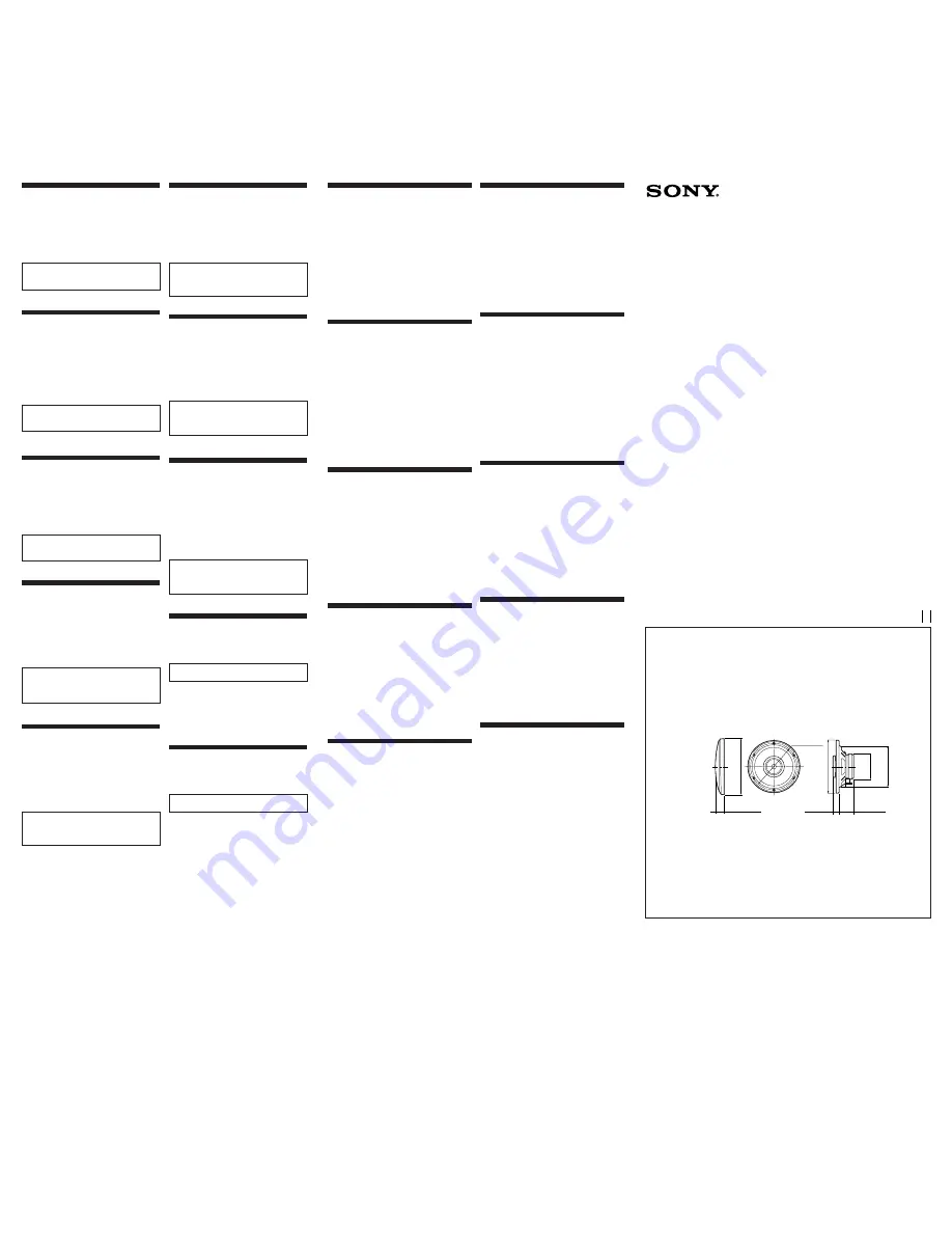 Sony XS-7303 Instructions Download Page 1