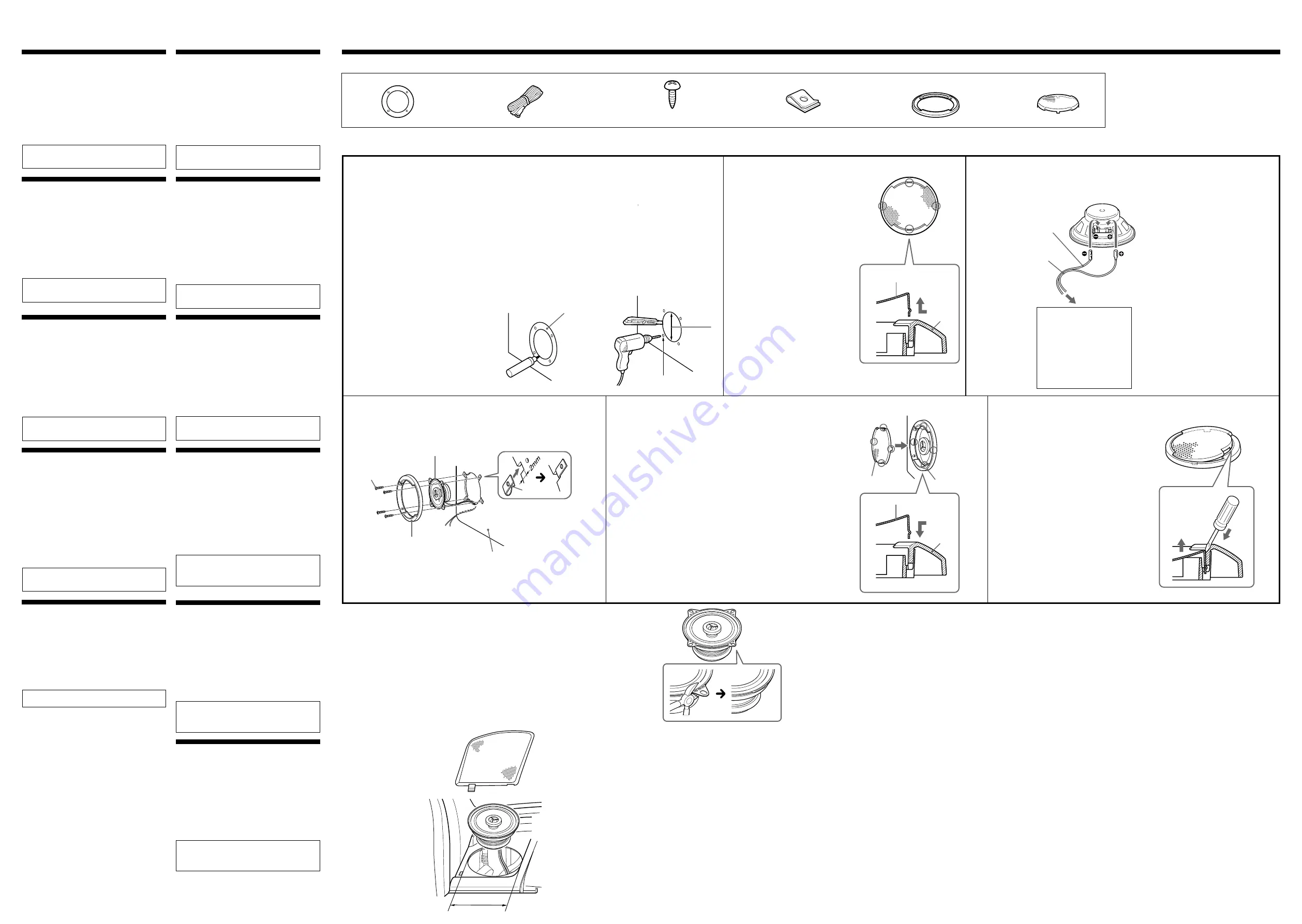 Sony XS-F1022 Instructions Download Page 2